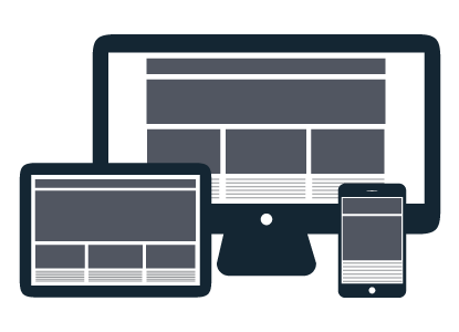 web design icon: mobile devices and desktop representing responsive design