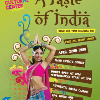 Poster designed for a Taste of India event