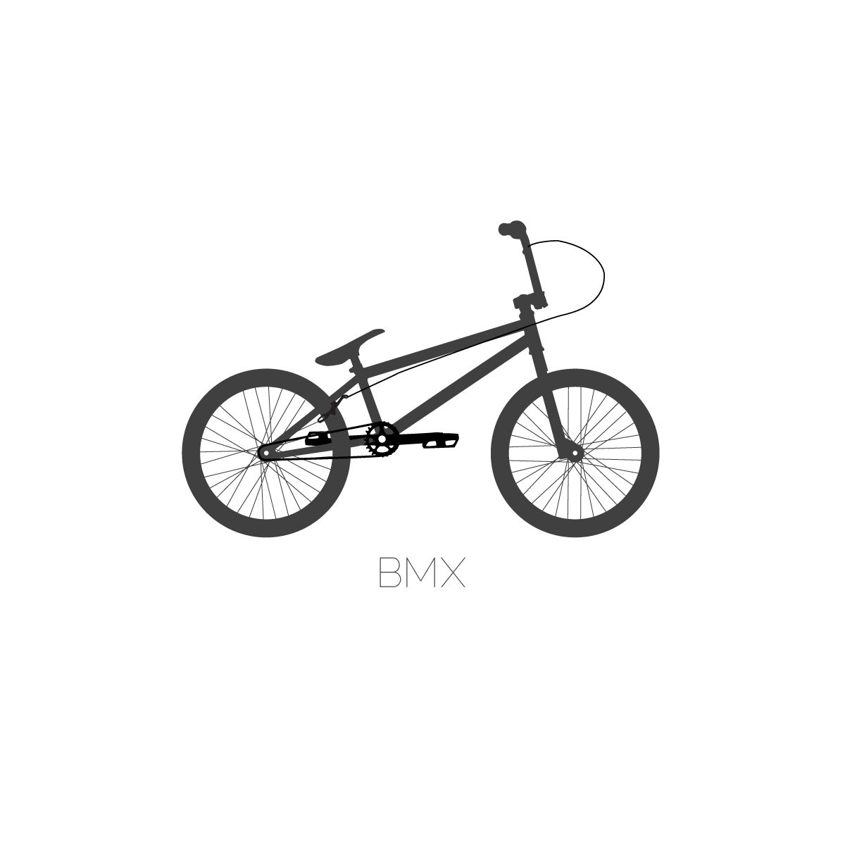 Vector Illustration of a BMX Bicycle